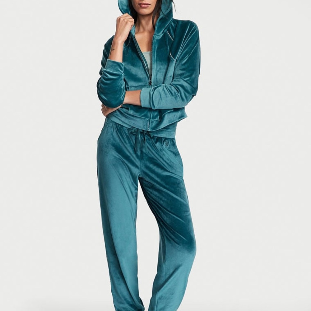 Victoria’s Secret Velour Full-Zip Hoodie and Jogger SET
